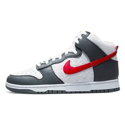 Nike Dunk High Embossed Basketball Grey Red