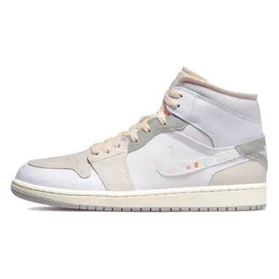 Air Jordan 1 Mid Se Craft Inside Out White Grey