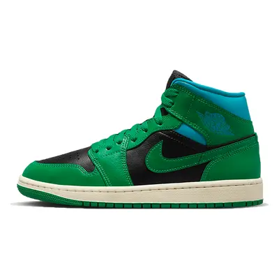 Air Jordan 1 Mid Lucky Green Aquatone