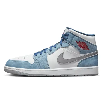 Air Jordan 1 Mid French Blue Fire Red