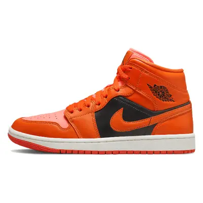 Air Jordan 1 Mid Orange Black