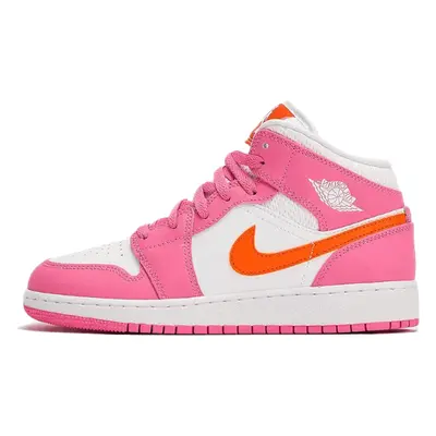 Air Jordan 1 Mid Pinksicle Safety Orange