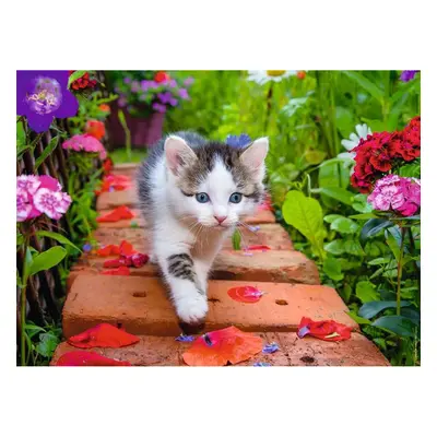 Puzzle 500 pièces Nathan Chaton au jardin Ravensburger