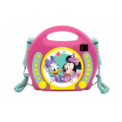 Kit de musique lecteur CD portable + 2 microphones Disney Minnie Lexibook