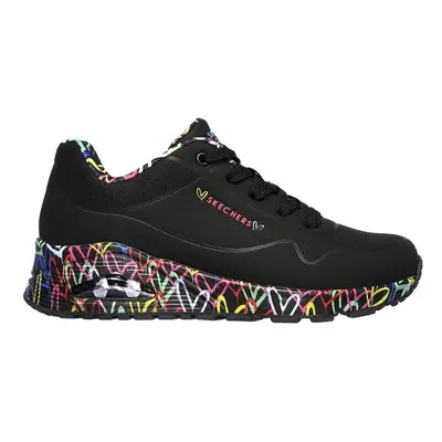 Baskets femme semelle imprimée de coeur uno loving love Skechers