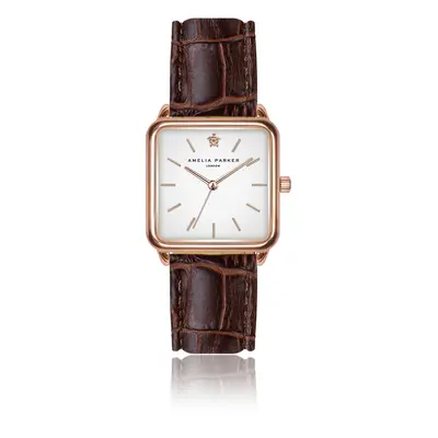 Montre femme Amelia Parker Bay Brown Croco