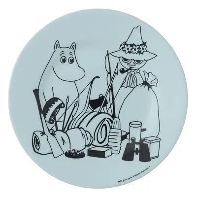 Assiette à dessert bébé petit jour moomin ''camping''