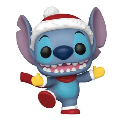 Figurine en vinyle Funko Disney POP! Holiday Stitch w/Hat