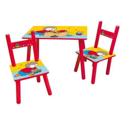 Table d'activités + 2 chaise enfant Fun House T'choupi