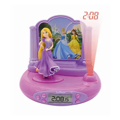 Réveil projecteur disney princesses raiponce en 3d et sons magiques Lexibook