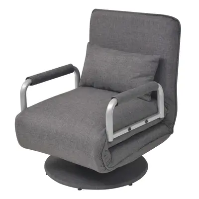 Fauteuil pivotant et canapé-lit tissu vidaXL