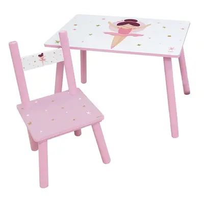 Table d'activités + 1 chaise fille Fun House Ballerine