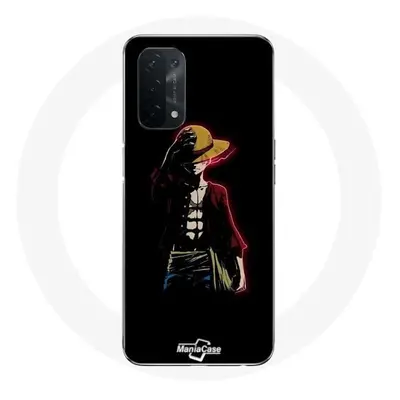 Coque pour Oppo A74 5G One Piece Manga Anime Luffy Fond Noir - Maniacase