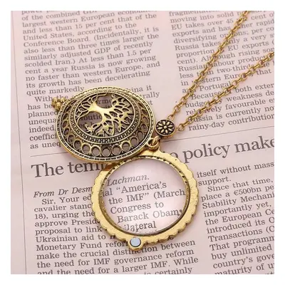 Collier loupe pendentif en alliage de cuivre pour les grands-parents pour offrir le meilleur cad