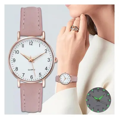 Montre à Quartz analogique de luxe pour femmes, montre à Quartz lumineuse, à la mode blanc