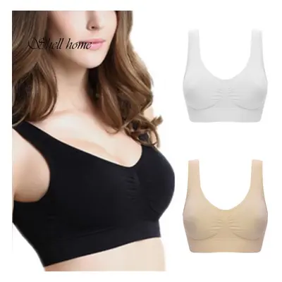 Shellhome soutien-gorge de sport grande taille ajustement sans couture sous-vêtements brassière 