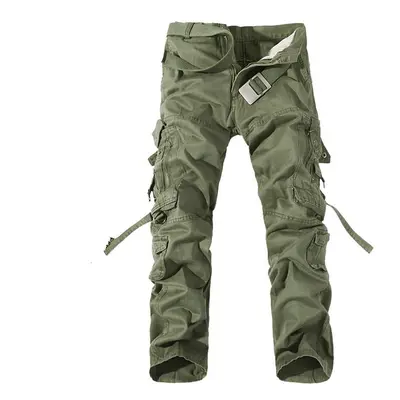 Pantalon cargo Pantalon décontracté à la mode pour hommes Pantalon militaire droit multi-poches 