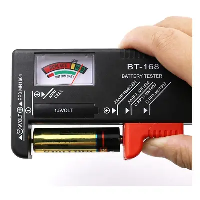 BT-168 piles AA/AAA/C/D/9 V/1.5 V pile bouton universelle compteur à code couleur indiquer teste