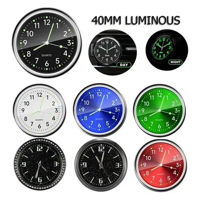 Horloge de voiture lumineuse 40 mm horloge numérique pour voitures montre à quartz électronique 