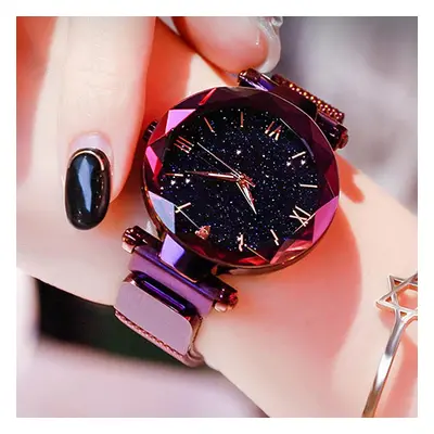 Reloj Mujer luxe ciel étoilé femmes montres magnétique maille ceinture bande montre femmes mode 