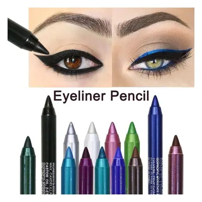 Eyeliner gel multicolore 4 en 1, eye-liner coloré, ombre à paupières et crayon à sourcils, imper