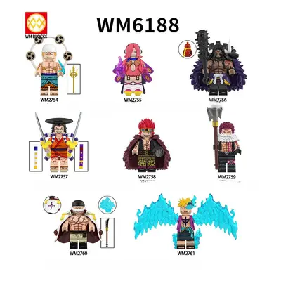 MOC WM6188 – briques de figurines de dessin animé, 1 pièce, blocs de construction assemblés comp