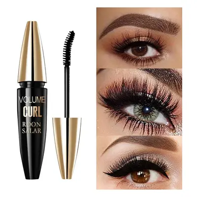 Mascara 4d fibre Mascara noir yeux recourbés cils Double Mascara imperméable Mascaras outil de m