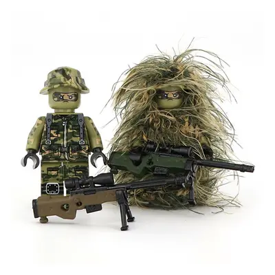 Blocs de construction militaires, figurines de soldats, arme Awm Moc, briques de jeu, jouets pou