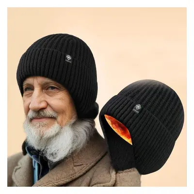 Chapeau d'hiver en polaire tricoté doux pour hommes, casquette chaude, chapeau de Ski d'hiver en