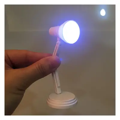 Lampe de bureau LED blanche à l'échelle 1/6, modèle de meubles pour jouets chauds, accessoire de