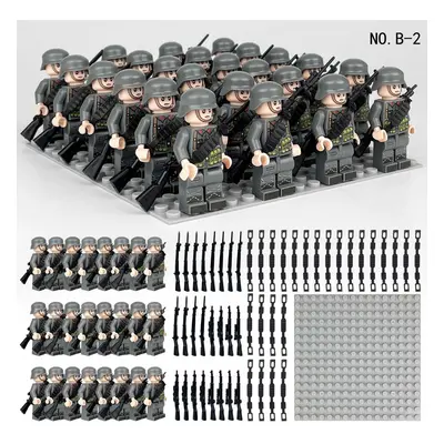 Ensemble de blocs de construction militaires de l'armée Phalanx, 24 pièces, jouets de poupée à a