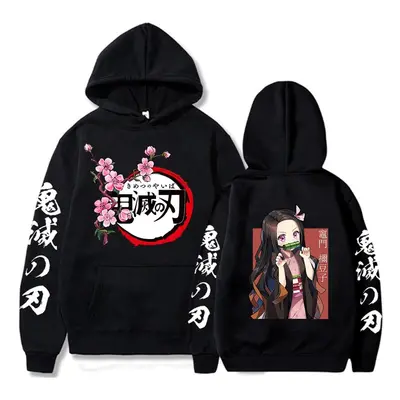 Japon Anime Kawaii démon Slayer Kamado Nezuko Manga sweats à capuche hauts pulls Streetwear unis