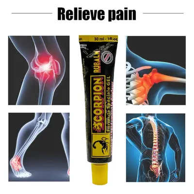 Gel pour soulager les douleurs musculaires, pommade au Scorpion Non irritante à action rapide, M