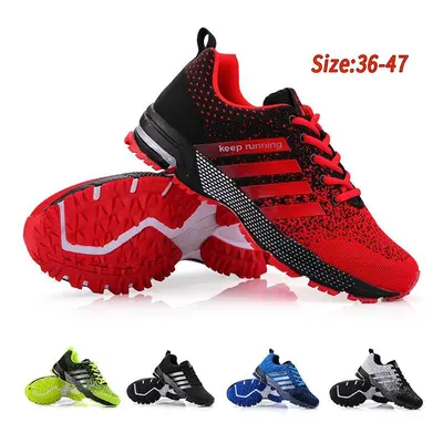 Chaussures de course à lacets pour hommes, baskets de sport respirantes, confortables, décontrac