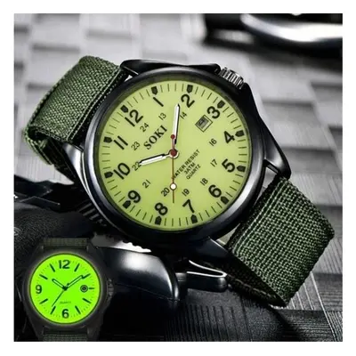 Lueur dans le noir montres hauts marque de luxe militaire hommes horloge Quartz armée montre cad