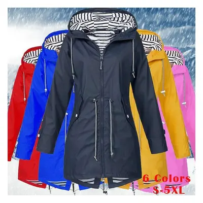 Femmes veste de pluie à manches longues imperméable imperméable randonnée manteau de course vest