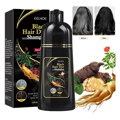 Shampoing 3 en 1 pour teinture capillaire naturelle à base de plantes, shampoing pour coloration