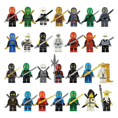 Figurines Ninja, 38 Styles, blocs de construction, poupées Ninja avec figurines d'armes, jouets 