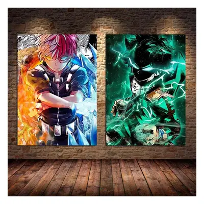 Affiche murale My Hero Academia, Manga, Anime japonais, peinture sur toile, chambre à coucher, s