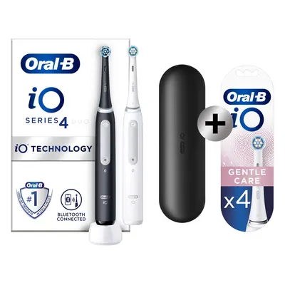 Oral-B iO 4 pack 2 brosses à dents électriques avec brossettes + 4 brossettes