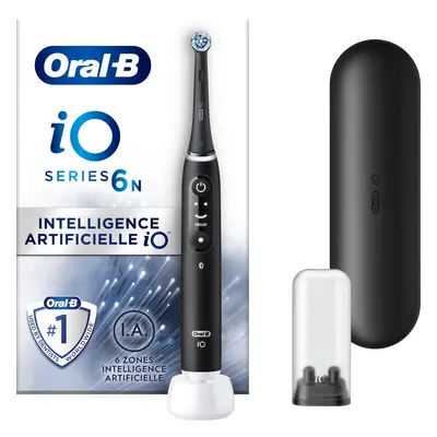 Oral-B iO 6 Noire Brosse à dents électrique avec brossette