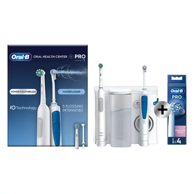 Oral-B Pro2 Brosse à dents électrique et Hydropulseur de santé + 4 brossettes