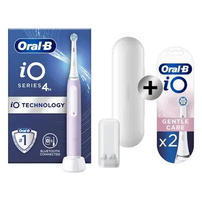 Oral-B iO 4 Lavande Brosse à dents électrique avec brossette + 2 brossettes