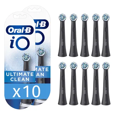 Oral-B iO - 10 brossettes Ultimate Clean Noires - 30 mois