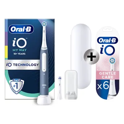 Oral-B iO Teen My Way Brosse à dents électrique avec 2 brossettes + 6 brossettes