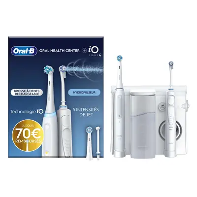 Oral-B iO4 Brosse à dents électrique et Hydropulseur de santé