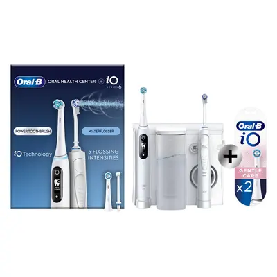 Oral-B iO6 Brosse à dents électrique et Hydropulseur de santé + 2 brossettes