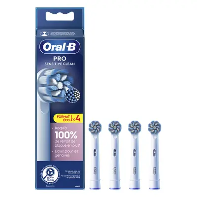 Oral-B Pro Sensitive Clean Brossettes Pour Brosse À Dents, Pack De 4 Unités