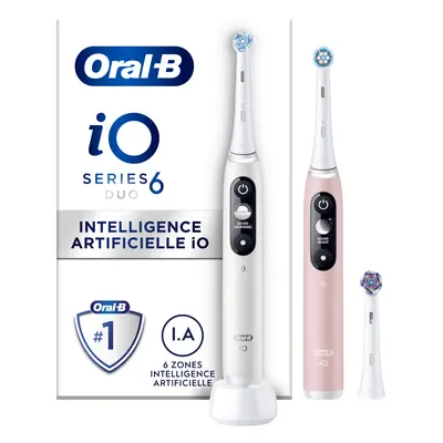 Oral-B iO 6 Pack 2 brosses à dents électriques avec 3 brossettes