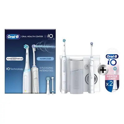 Oral-B iO4 Brosse à dents électrique et Hydropulseur de santé + 2 brossettes